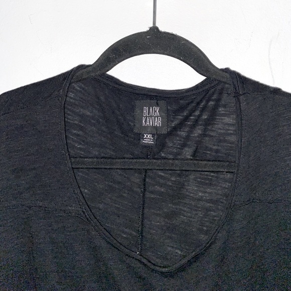 Black Kaviar XXL oversized long sleeves T-shirt​​​​ - Picture 2 of 5